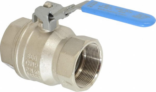 Value Collection 1-Way Manual Ball Valve: 2" Pipe, Full Port - S95I45N