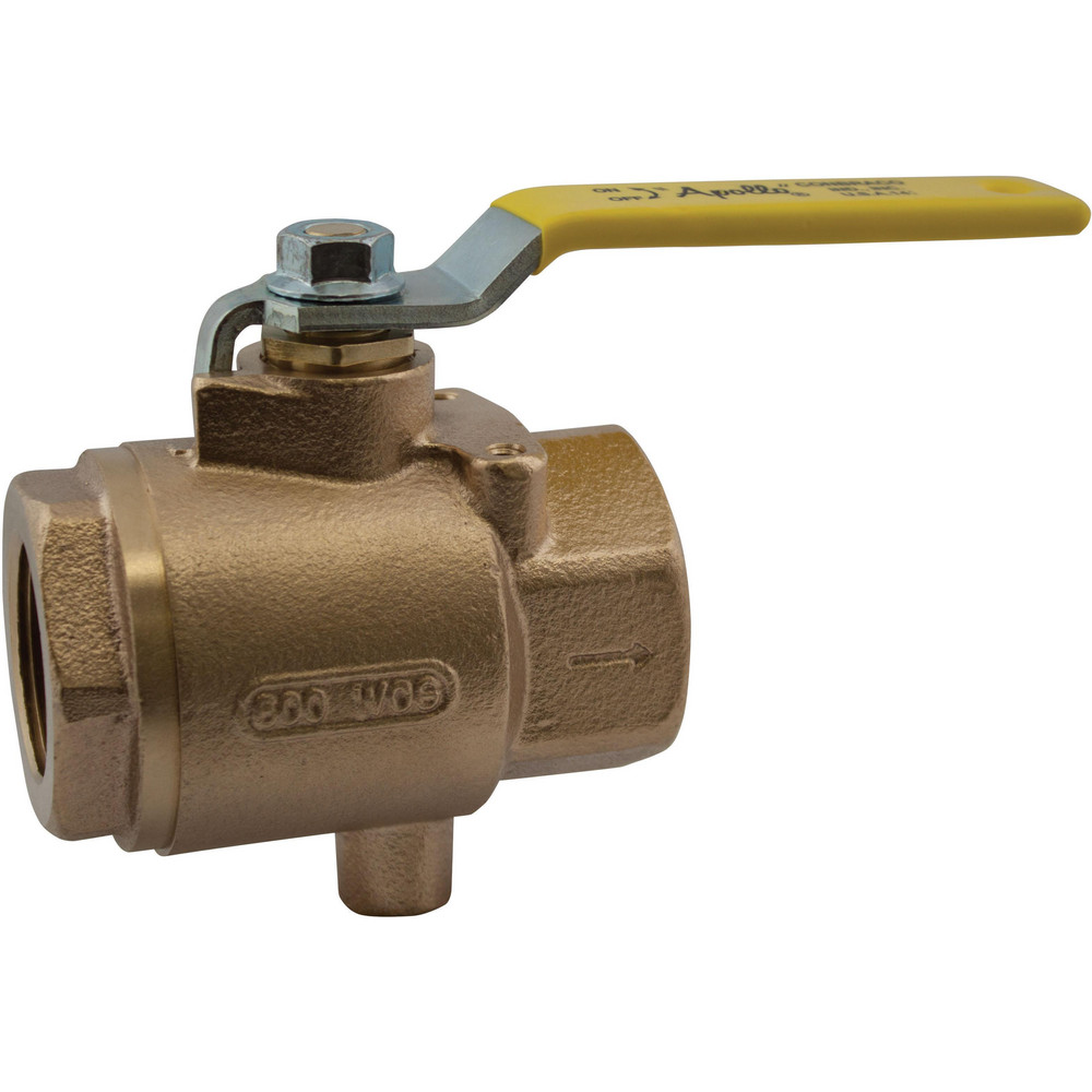 Apollo® Manual Ball Valve: 3/4" Pipe, Full Port, Bronze - 7K104SV