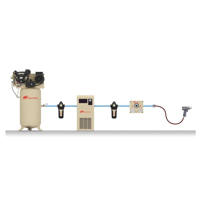 Ingersoll Rand Type 30 Reciprocating 80 Gal. 5 HP Electric 230-Volt, Single Phase Air Compressor - 2340N5-V