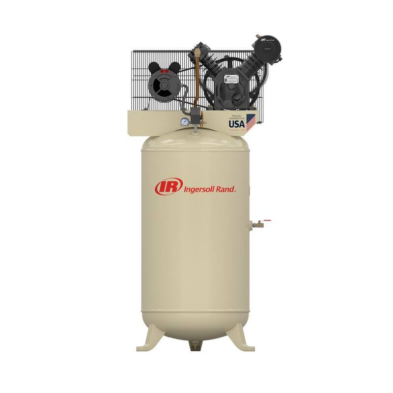 Ingersoll Rand Type 30 Reciprocating 80 Gal. 5 HP Electric 230-Volt, Single Phase Air Compressor - 2340N5-V