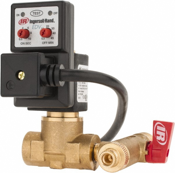 Parker 1/4" Pipe, 3/8" Tube, Tube to Male Pipe Drain Cock & Shutoff Valve - 11138