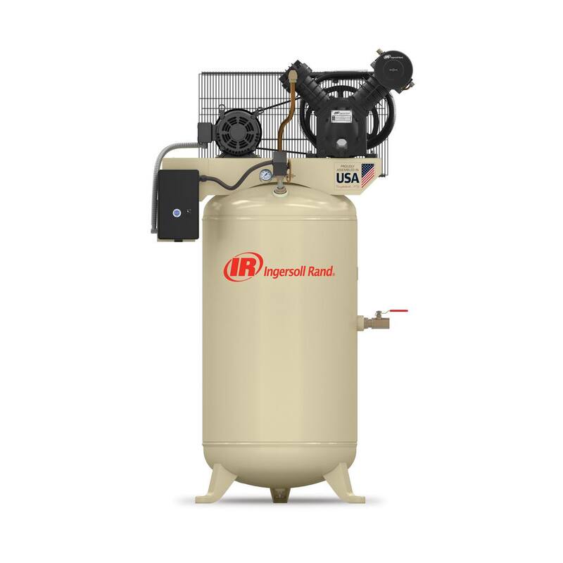 Ingersoll Rand Type 30 Reciprocating 80 Gal. 5 HP Electric 230-Volt 3 Phase Air Compressor - 2475N5-V