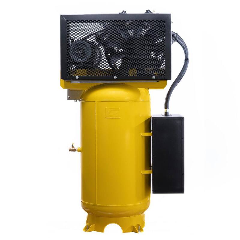 EMAX Silent Air Industrial E350 Series 80 Gal. 175 psi 7.5 HP 31 CFM 1-Phase 2-Stage Stationary Electric Air Compressor - HS07V080V1