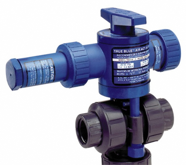 Asahi Motorized Automatic Ball Valve: 1" Pipe, Polyvinylchloride - 2901010