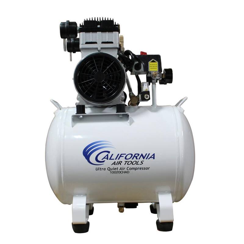 California Air Tools 10 Gal. 2.0 HP Ultra-Quiet and Oil-Free Electric Stationary Air Compressor with Auto Drain - 10020CHAD