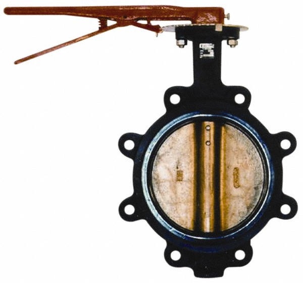 NIBCO Manual Lug Butterfly Valve: 4" Pipe, Lever Handle - NLJ360H