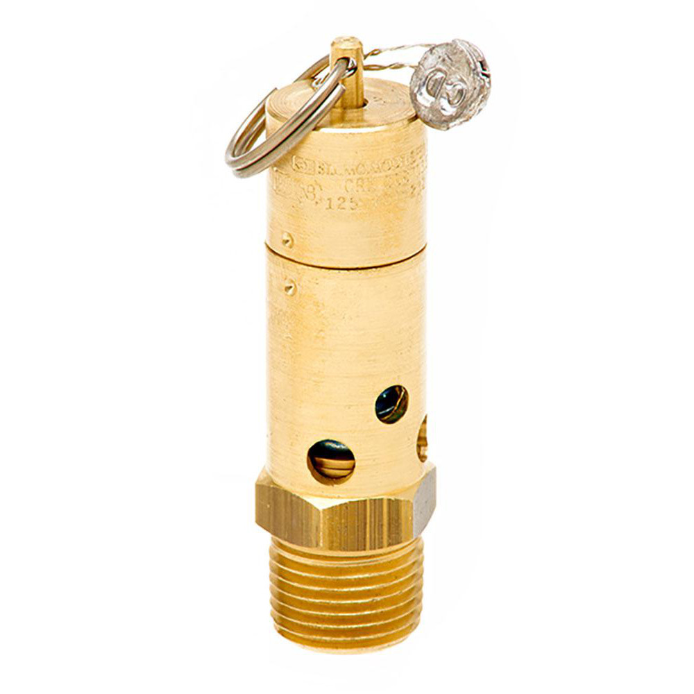 Control Devices ASME Safety Relief Valve: 1/2" Inlet, 190 CFM, 100 Max psi - SF50-1A100
