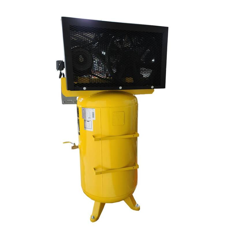 EMAX Industrial E350 Series 80 Gal.175 psi 7.5 HP 31 CFM 1-Phase 2-Stage Vertical Industrial Electric Air Compressor - HI07V080V1