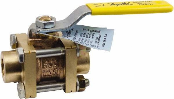 Conbraco Full Port Manual Ball Valve: 1-1/4" Pipe, Full Port - 82LF10601