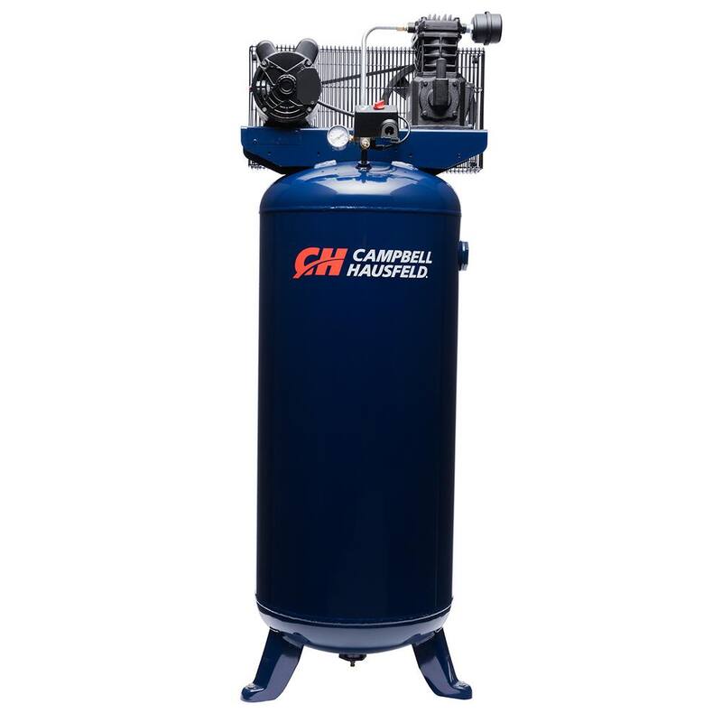 Campbell Hausfeld 10.2 CFM 3.7 HP 230-Volt 1 PH (VT6195) 60 Gal. Electric Vertical Single-Stage Stationary Air Compressor - VT6195