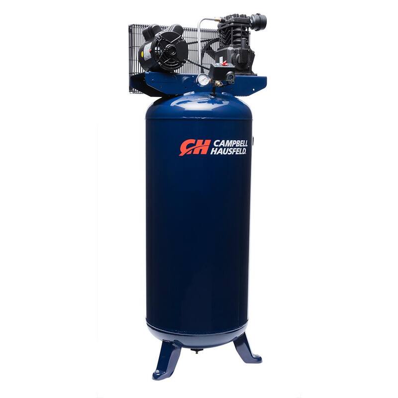 Campbell Hausfeld 10.2 CFM 3.7 HP 230-Volt 1 PH (VT6195) 60 Gal. Electric Vertical Single-Stage Stationary Air Compressor - VT6195