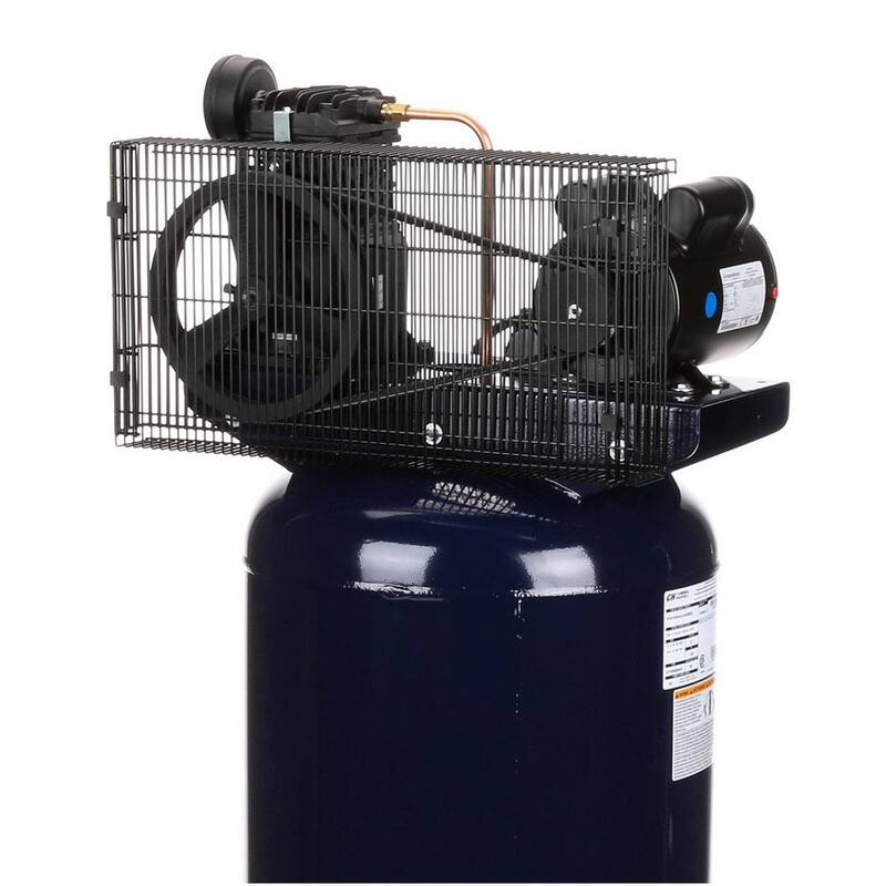 Campbell Hausfeld 10.2 CFM 3.7 HP 230-Volt 1 PH (VT6195) 60 Gal. Electric Vertical Single-Stage Stationary Air Compressor - VT6195