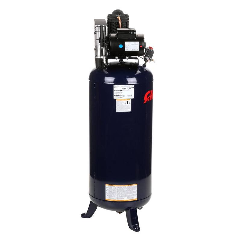 Campbell Hausfeld 10.2 CFM 3.7 HP 230-Volt 1 PH (VT6195) 60 Gal. Electric Vertical Single-Stage Stationary Air Compressor - VT6195