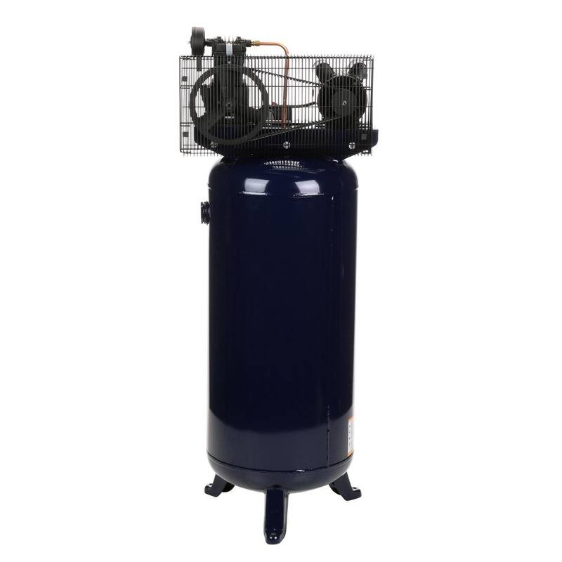 Campbell Hausfeld 10.2 CFM 3.7 HP 230-Volt 1 PH (VT6195) 60 Gal. Electric Vertical Single-Stage Stationary Air Compressor - VT6195