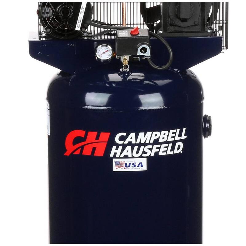 Campbell Hausfeld 10.2 CFM 3.7 HP 230-Volt 1 PH (VT6195) 60 Gal. Electric Vertical Single-Stage Stationary Air Compressor - VT6195