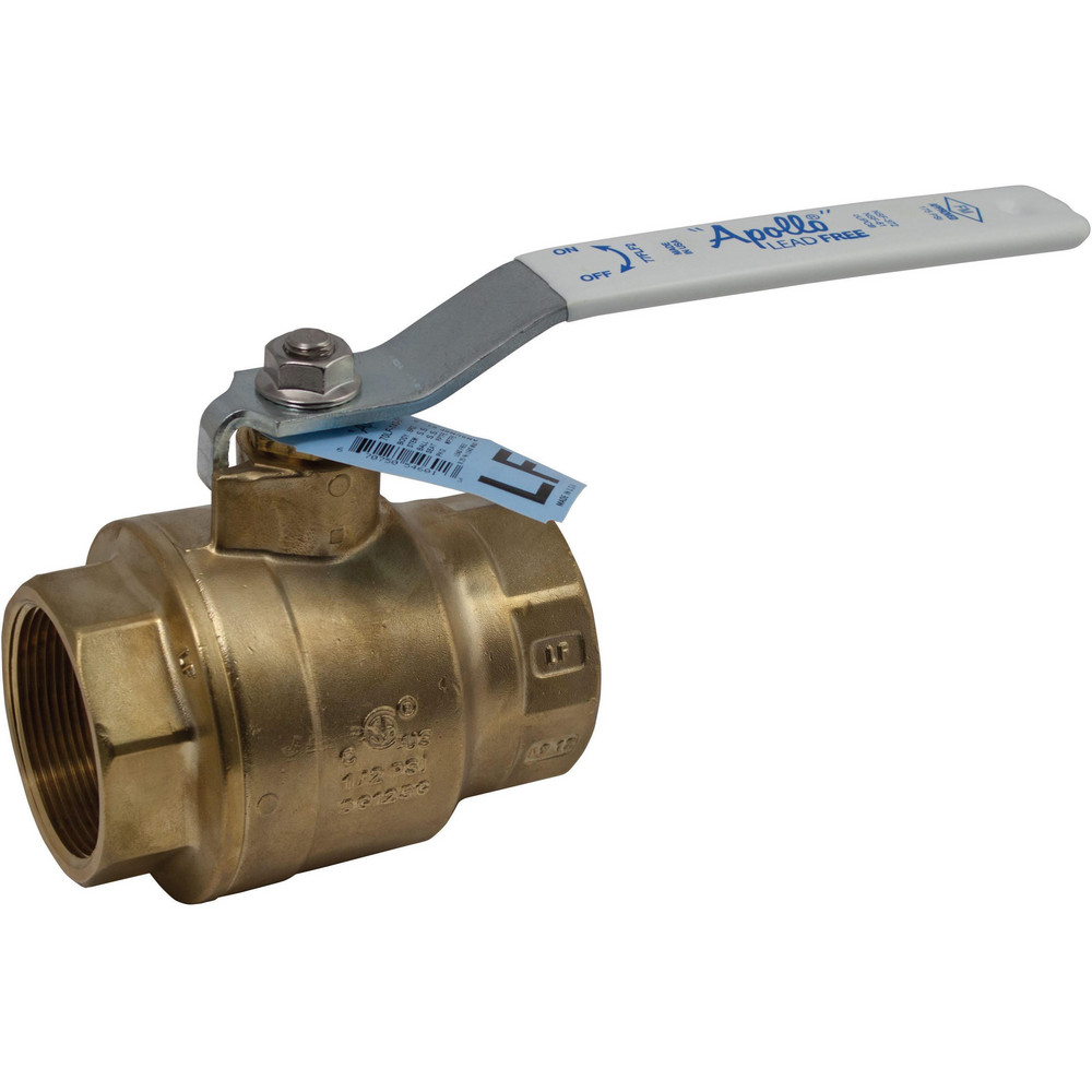 Apollo® Manual Ball Valve: 2" Pipe, Full Port, Forged Lead-Free Brass - 77FLF10801