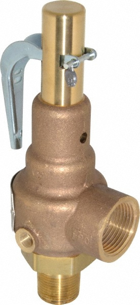 Conbraco High Pressure Safety Relief Valve: 3/4" Inlet, 339 CFM, 75 Max psi - 19KEDA75
