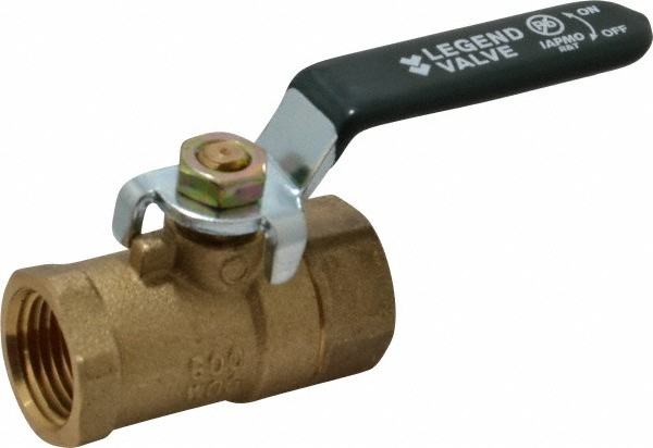 Value Collection Standard Manual Ball Valve: 1/2" Pipe, Full Port - TXN050-T