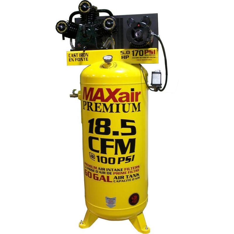 Maxair 60-Gal. Vertical, 208/230-Volt Electric Air Compressor - C5160V1-MAP