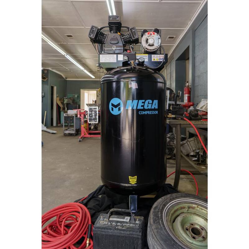 Mega Compressor 80 Gal. 5 HP 150 PSI Electric Upright Air Compressor - MP-6580VC