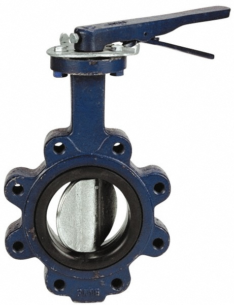 NIBCO Manual Lug Butterfly Valve: 3" Pipe, Lever Handle - NLJ320F