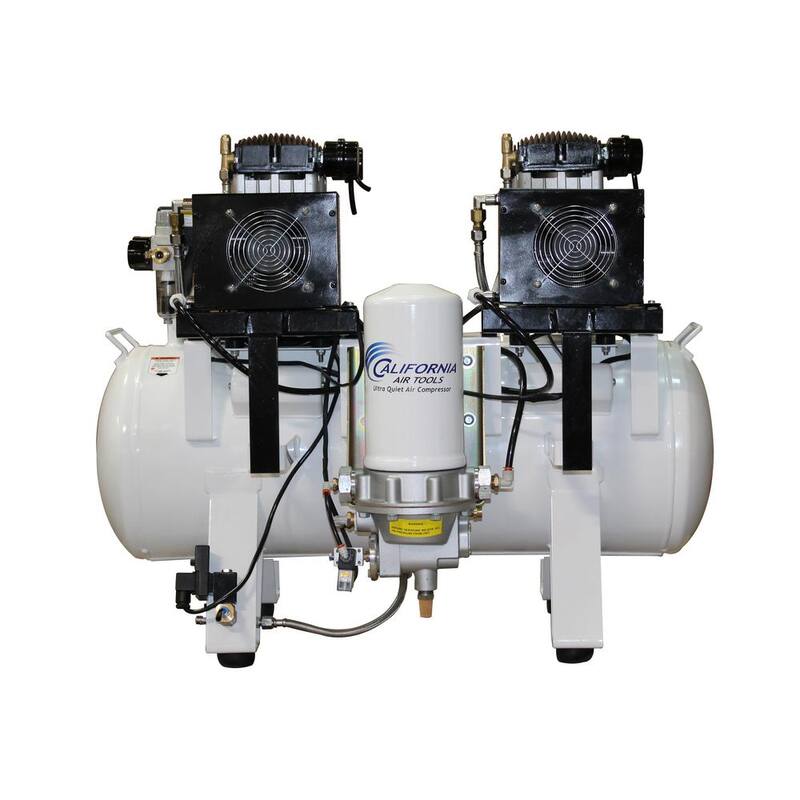 California Air Tools 20 Gal. 4.0 HP Ultra-Quiet, Ultra Dry and Oil-Free Electric Stationary Air Compressor with Air Dryer and Auto Drain - 20040DCADC