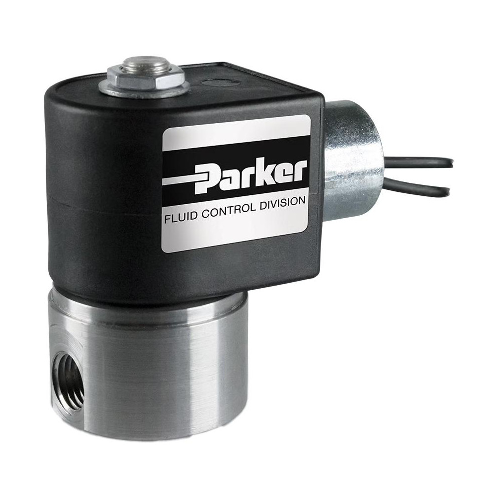 Parker Solenoid Valve: 1/8" Port, NPT - 71216SN1BL00N0C111P3
