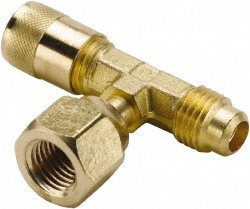Parker 500 Max psi, 1/4 Tube OD, Bulkhead Union Access Valve - AVU2BH-4