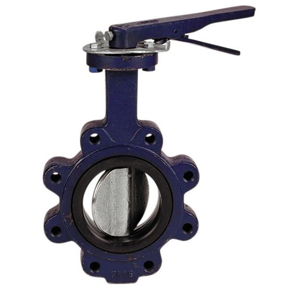 NIBCO Manual Lug Butterfly Valve: 8" Pipe, Lever Handle - NLJ320L