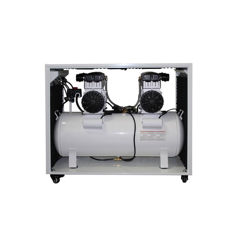 California Air Tools 20 Gal. 4.0 HP Ultra Quiet and Oil-Free Electric Air Compressor in Sound Proof Cabinet - 20040SPCAD