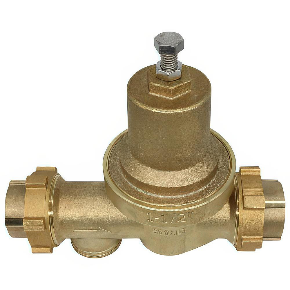 Zurn Pressure Reducing Valves: Pipe Size: 1.5; End Connection: FNPT x FNPT; Body Material: Bronze - 112-600XL3DU
