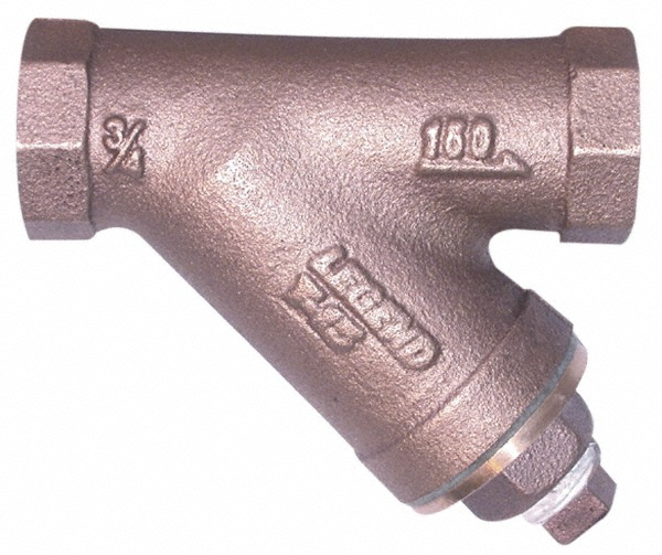 Legend Valve 2-1/2" Pipe, FNPT Ends, Cast Iron Y-Strainer - 105-529
