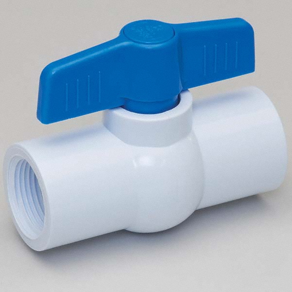 B&K Mueller 2-Way Manual Ball Valve: 1-1/4" Pipe, Full Port - 107-636-NP