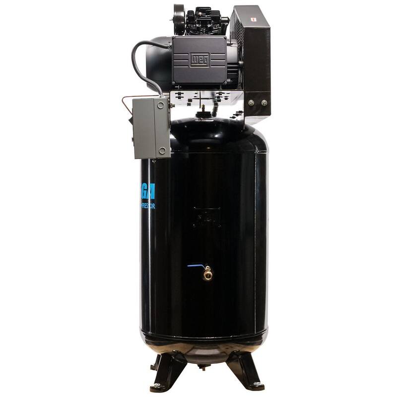Mega Compressor 80 Gal. 7.5 HP 175 PSI Electric Upright Air Compressor with Mag Starter - MP-7580VM