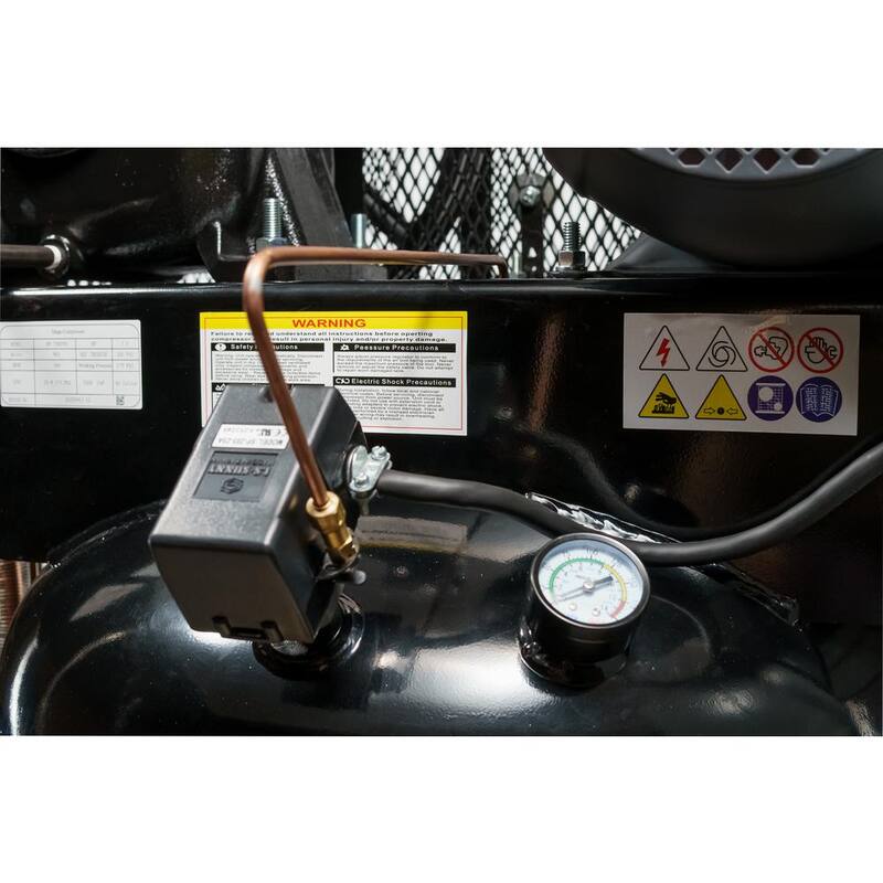 Mega Compressor 80 Gal. 7.5 HP 175 PSI Electric Upright Air Compressor with Mag Starter - MP-7580VM