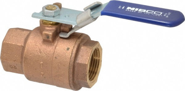 NIBCO Standard Manual Ball Valve: 1/2" Pipe, Full Port - NL95076
