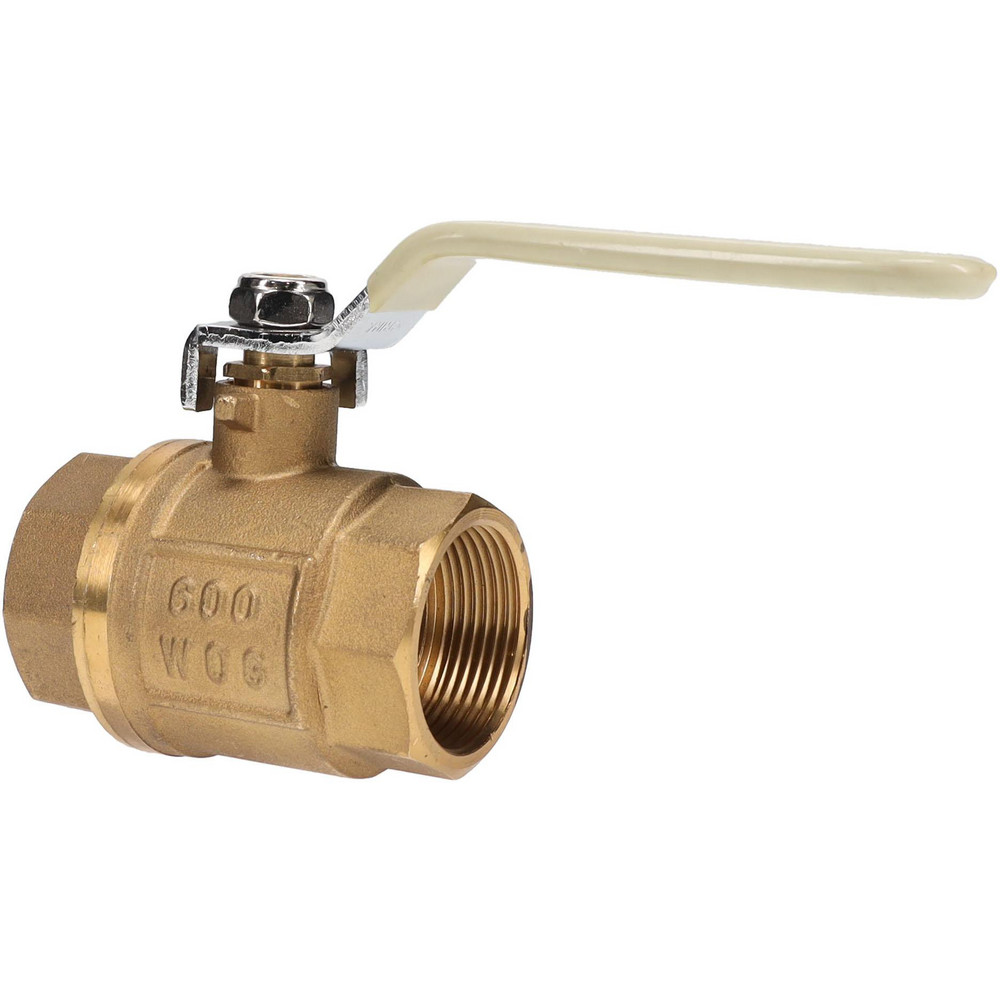 Milwaukee Valve Standard Manual Ball Valve: 1-1/4" Pipe, Large Port - BA-100A-114