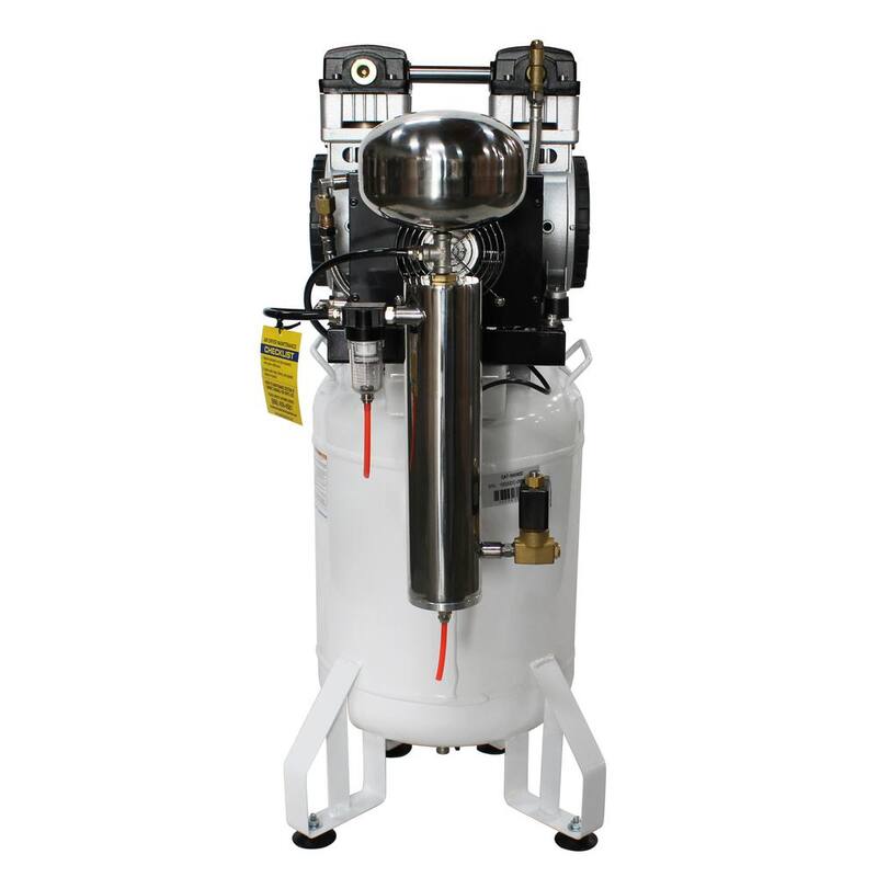 California Air Tools 10 Gal. 2 HP Ultra Quiet and Oil-Free Stationary Electric Air Compressor with Air Dryer and Auto Drain Valve - 10020DCAD