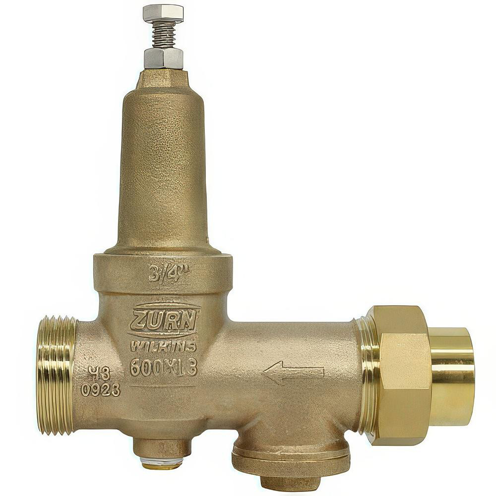 Zurn Pressure Reducing Valves: Pipe Size: 0.75; End Connection: Solder x FNPT; Body Material: Bronze - 34-600XL3C