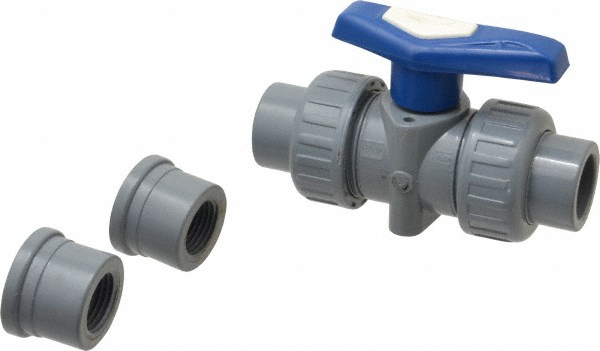Asahi True Union Manual Ball Valve: 4" Pipe, Standard Port - 1614040