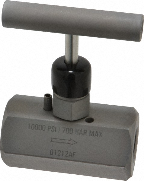 USA Industrials Needle Valve: 1/2" Pipe, Polytetrafluoroethylene Seal - ZUSA-VLV-99