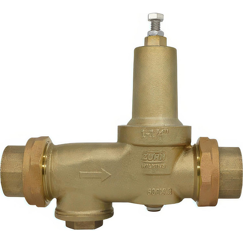 Zurn Pressure Reducing Valves: Pipe Size: 1.25; End Connection: FNPT x FNPT; Body Material: Bronze - 114-600XL3G