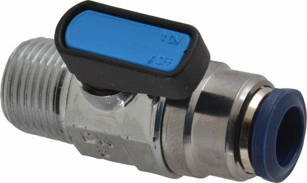 Aignep USA Standard Manual Ball Valve: 3/8" Pipe, Full Port - 86710-06