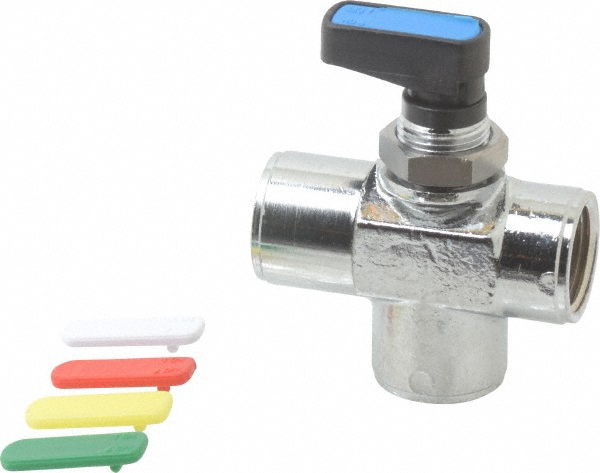 Aignep USA Standard Manual Ball Valve: 3/8" Pipe, Full Port - 86710-06