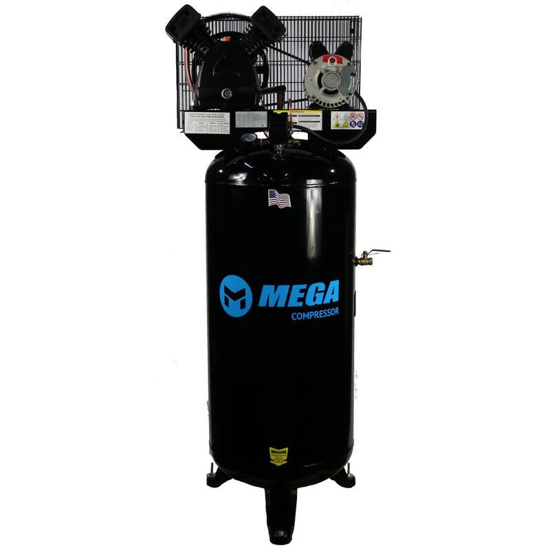 Mega Compressor 60 Gal. 3 HP 150 PSI Electric Upright Air Compressor - MP-6060VU