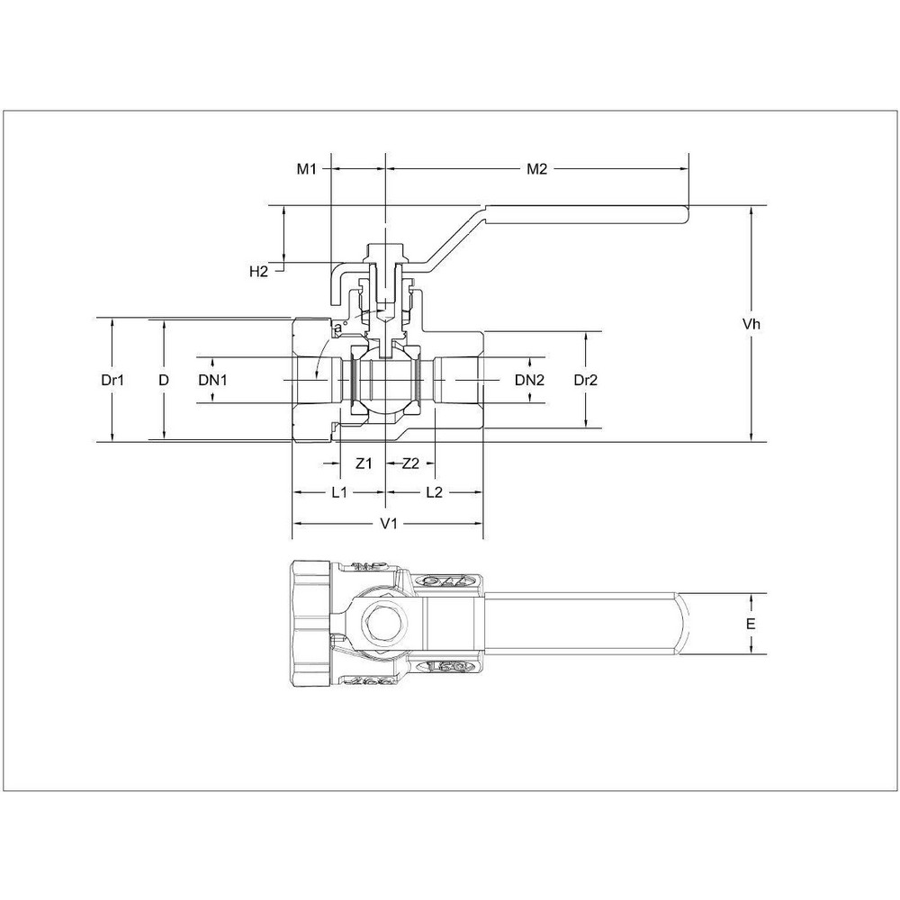 Apollo® Manual Ball Valve: 1/2" Pipe, Standard Port, Stainless Steel - 39910301A