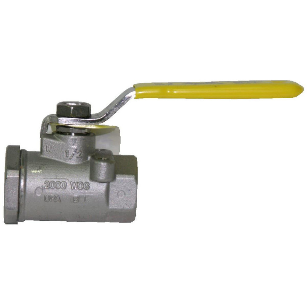 Apollo® Manual Ball Valve: 1/2" Pipe, Standard Port, Stainless Steel - 39910301A