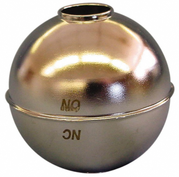 Made in USA 1" Dia, 3/8" Connection, Spherical Magnetic Tubed-Through Float - TMR610083