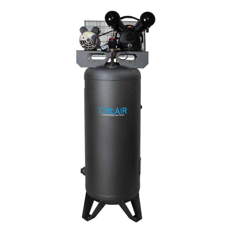 California Air Tools CALAIR 60037BD 60 Gal 3.7 hp One-Stage Oil-Lubricated Electrical Belt Driven 155 PSI Air Compressor - CAIR-60037BD