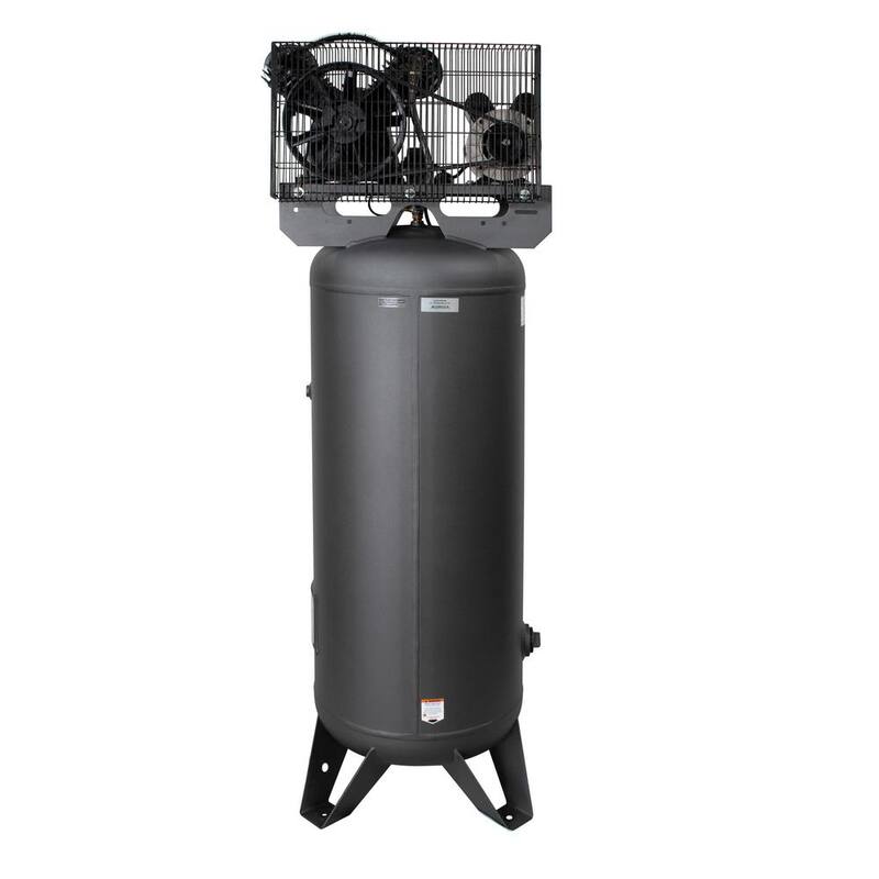 California Air Tools CALAIR 60037BD 60 Gal 3.7 hp One-Stage Oil-Lubricated Electrical Belt Driven 155 PSI Air Compressor - CAIR-60037BD